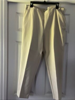 Rachel Zoe Cream Straight-Leg Pants